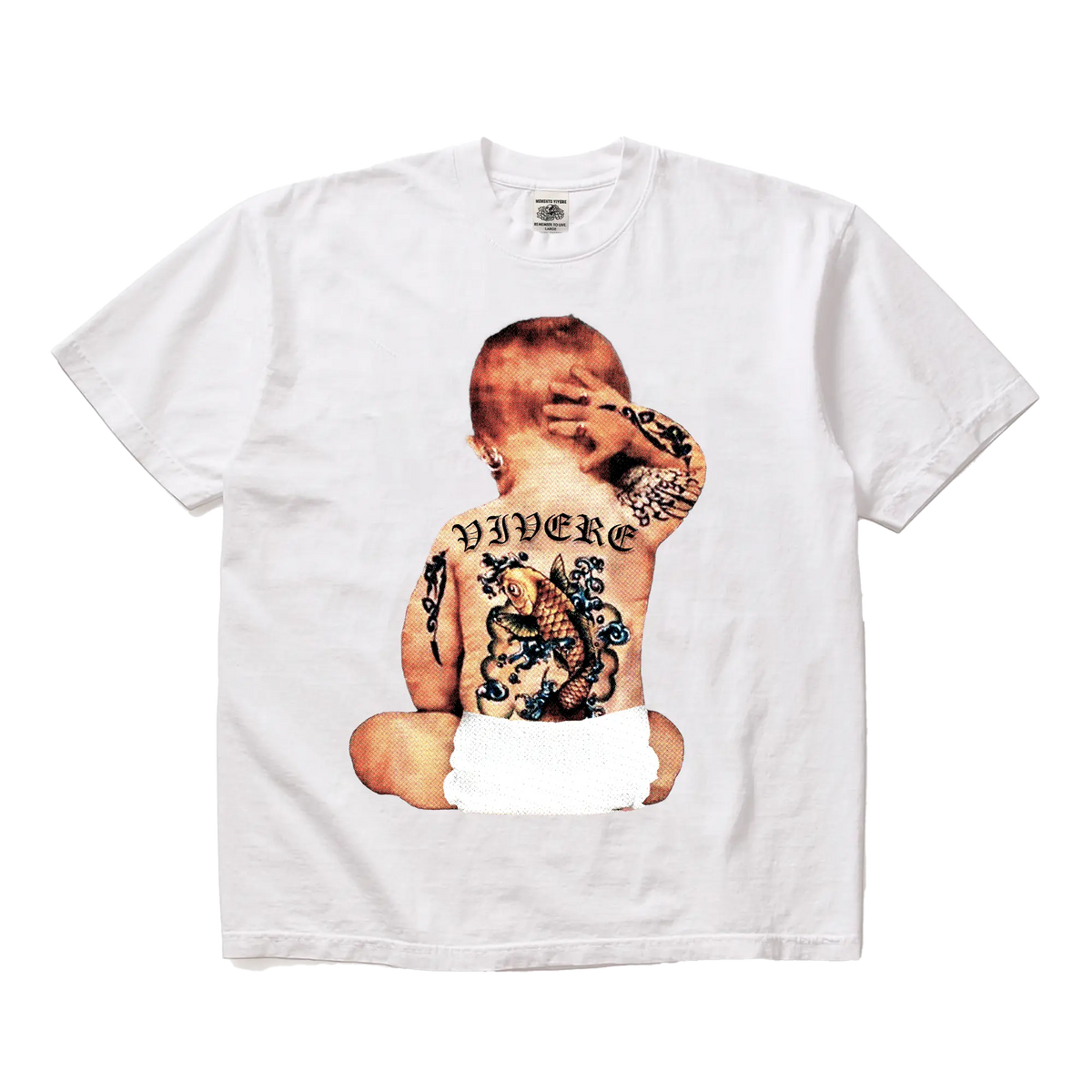 Tatted Baby T-Shirt White mento.vivere