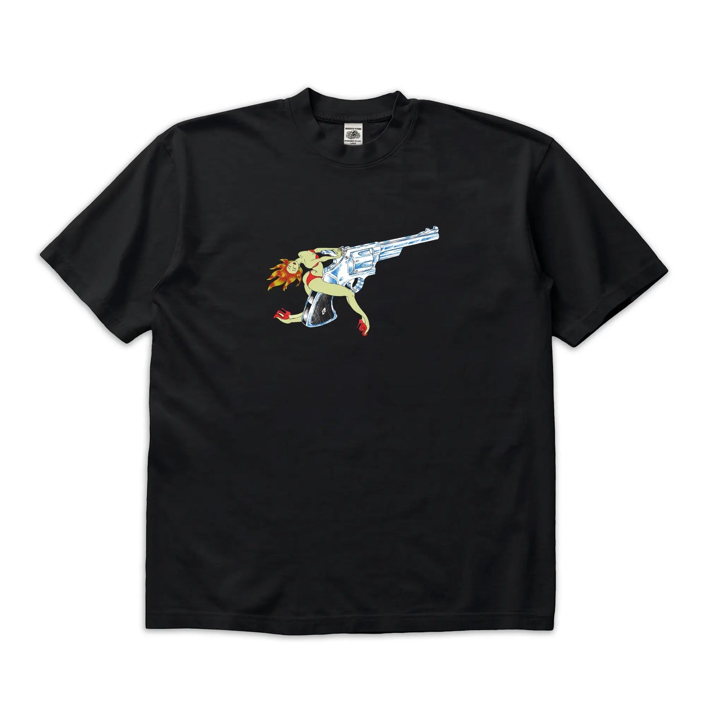 Girl is a Gun T-Shirt Black mento.vivere