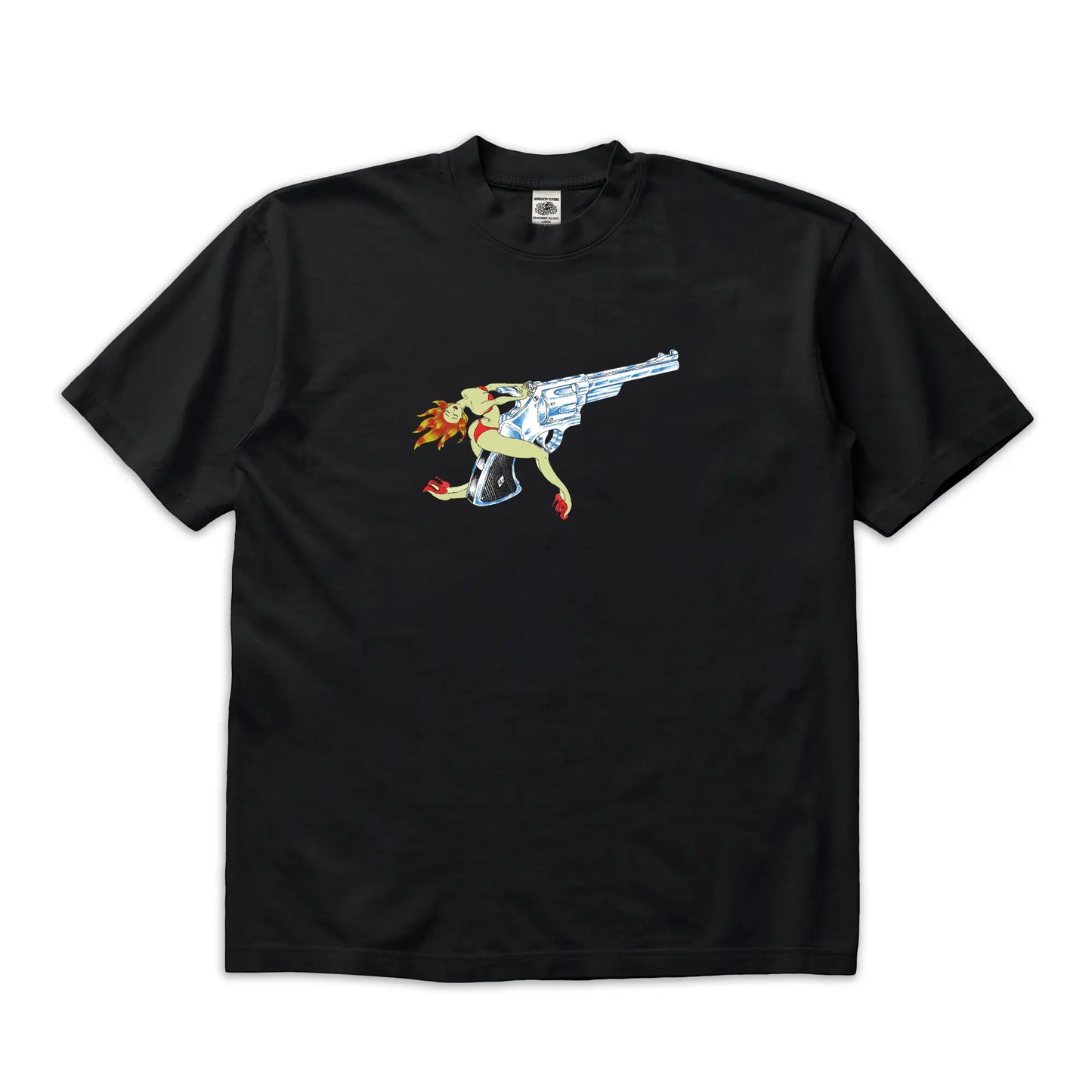 Girl is a Gun T-Shirt Black mento.vivere