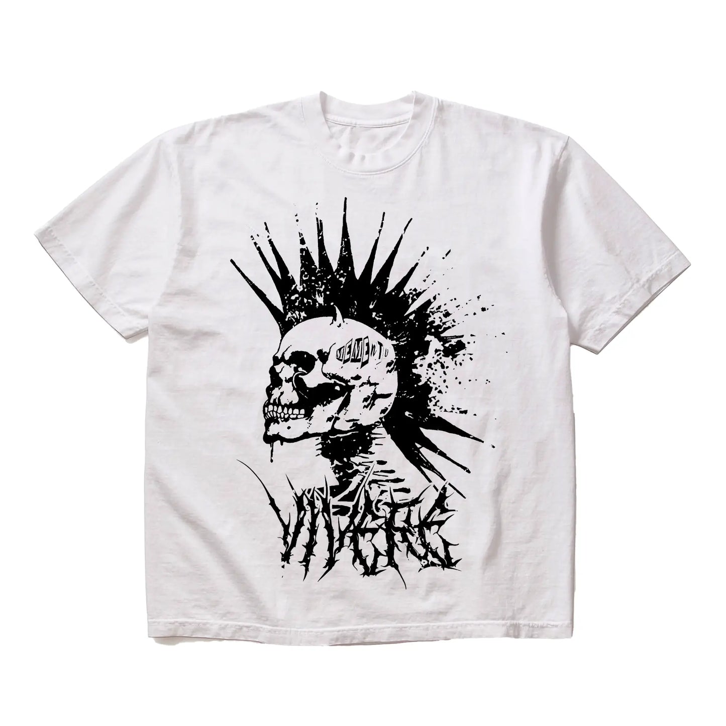 Hard Headed White T-Shirt mento.vivere