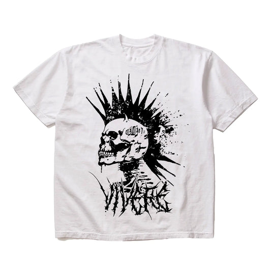 Hard Headed White T-Shirt mento.vivere
