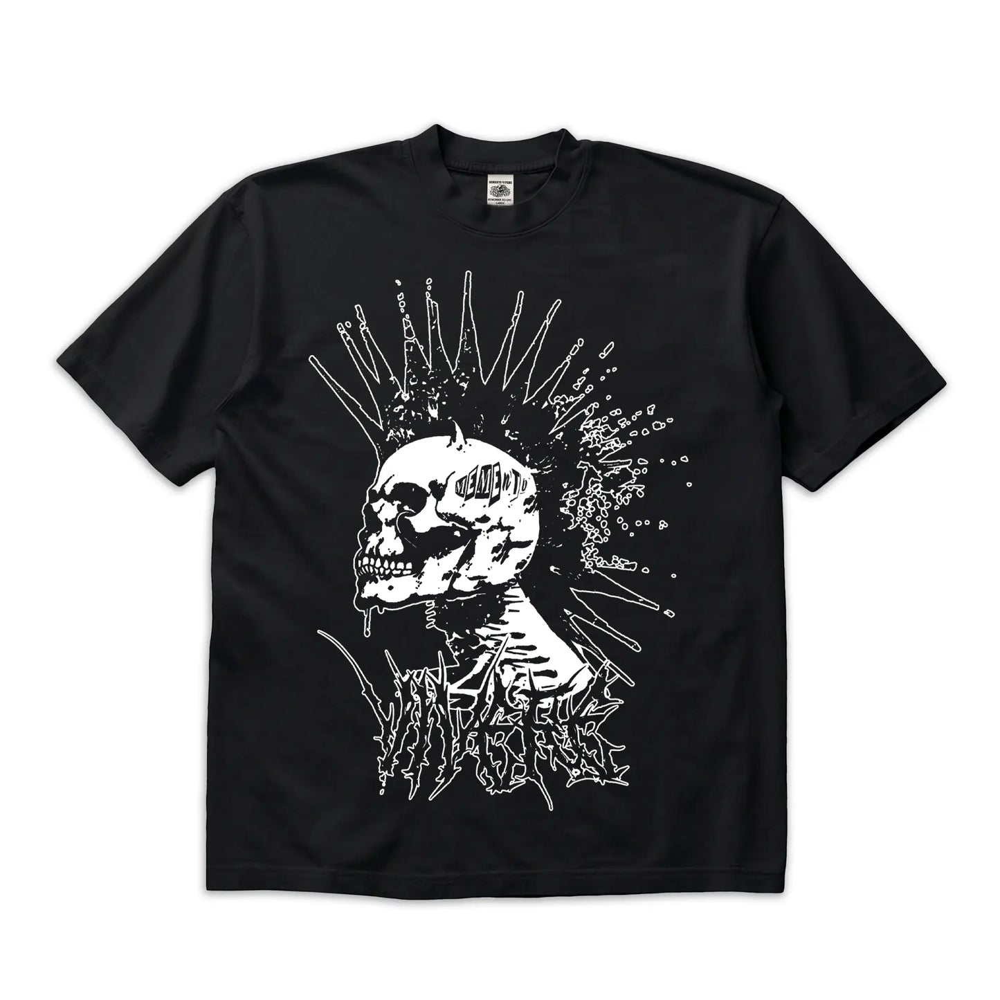 Hard Headed Black T-Shirt mento.vivere