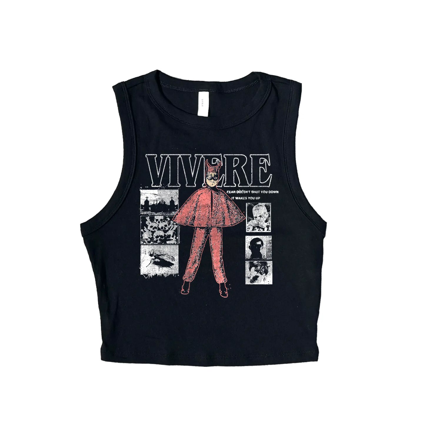Crime Stoppers Womens Ribbed Tank Top - VIVERE