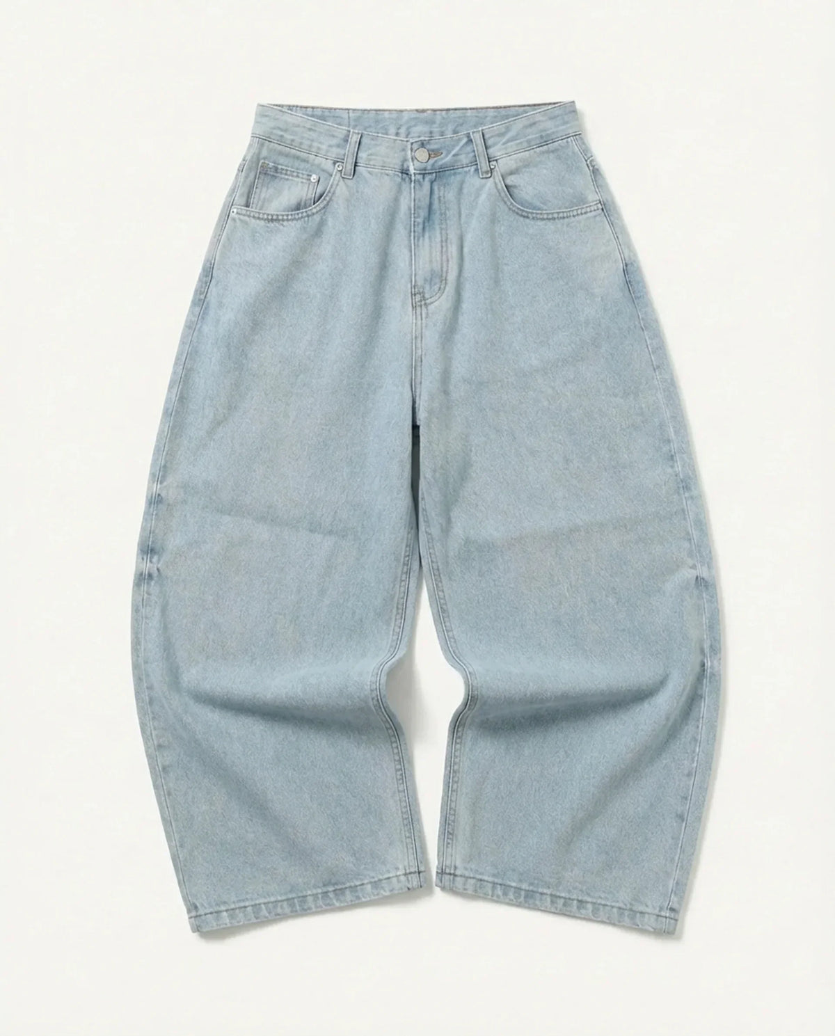 Balloon Baggy Denim Light Blue