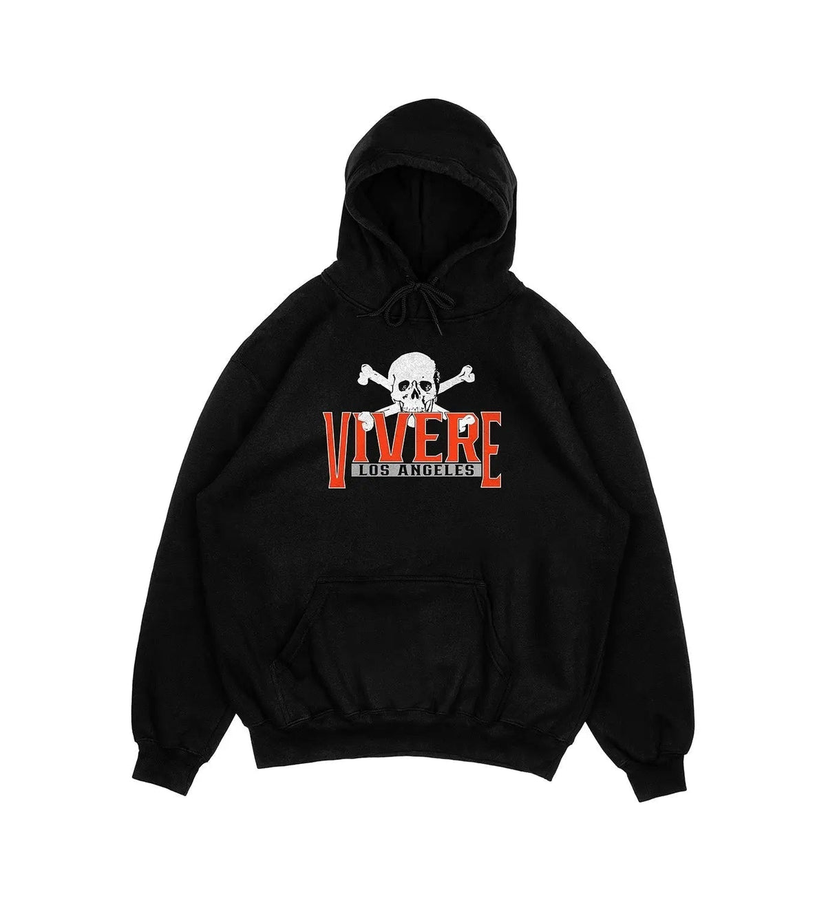 Skull n Bones Hoodie Black - VIVERE