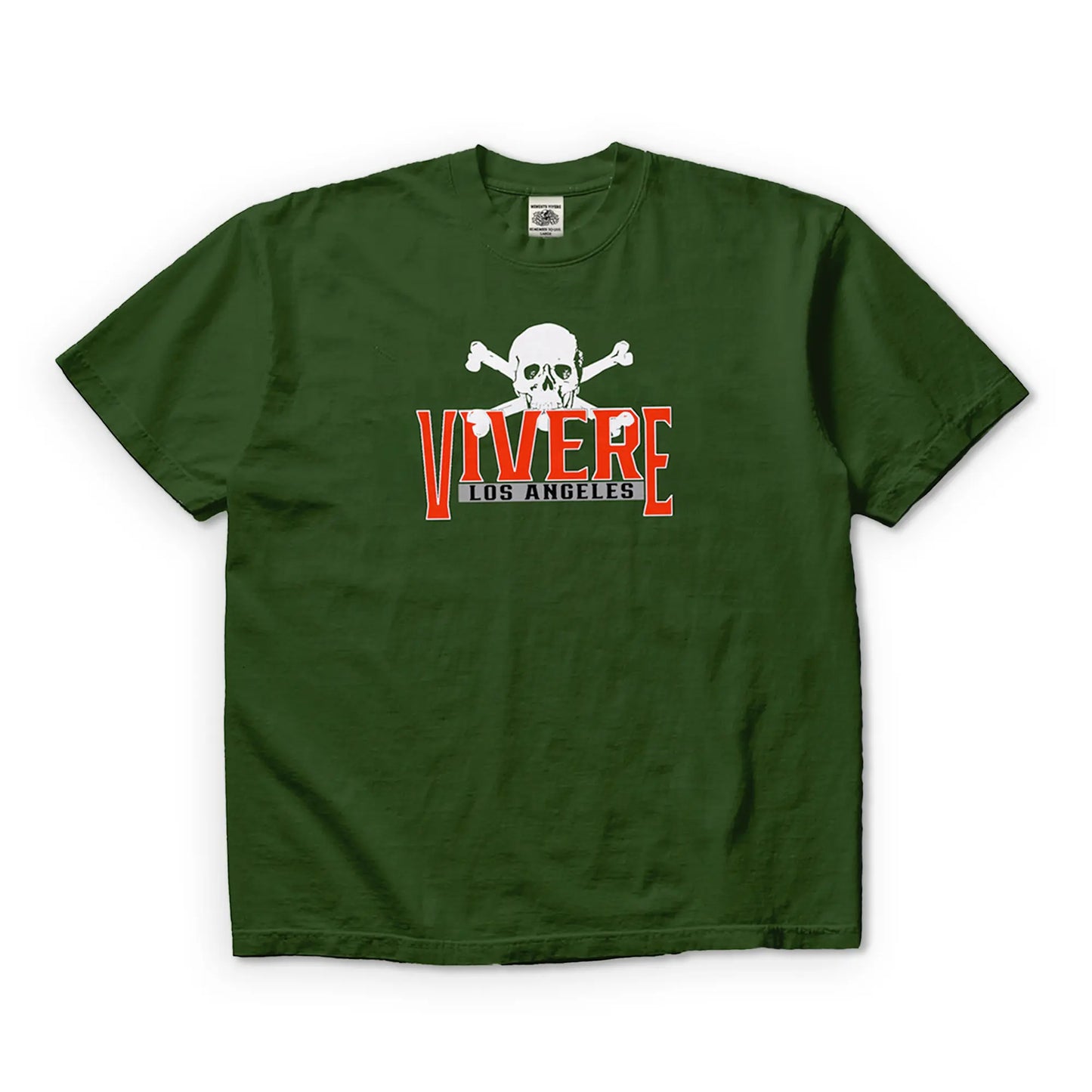 Skull n Bones T-Shirt Army Green - VIVERE