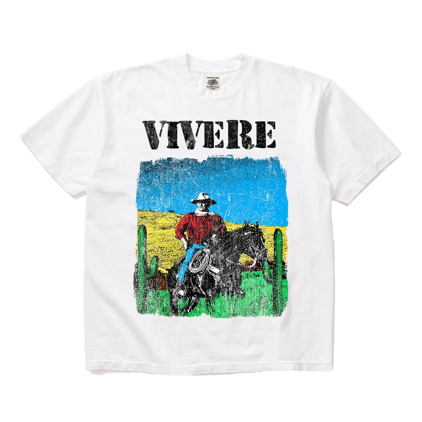 Western T-Shirt White mento.vivere