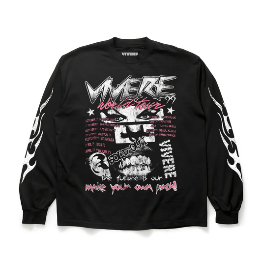 World-Tour Long Sleeve T-Shirt - VIVERE