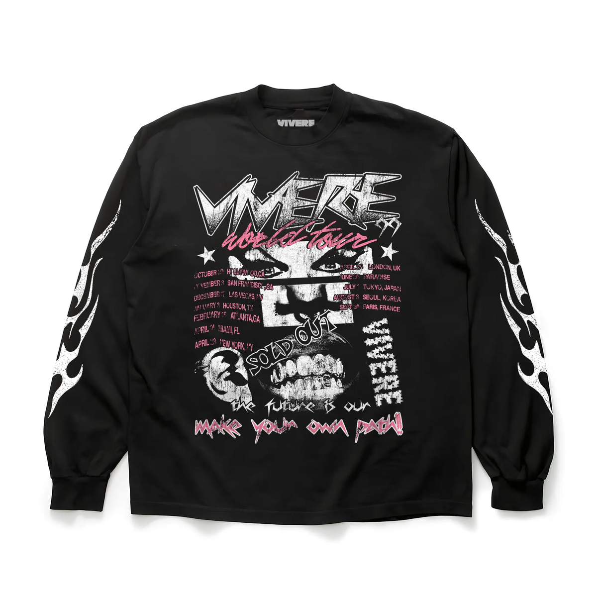 World-Tour Long Sleeve T-Shirt - VIVERE