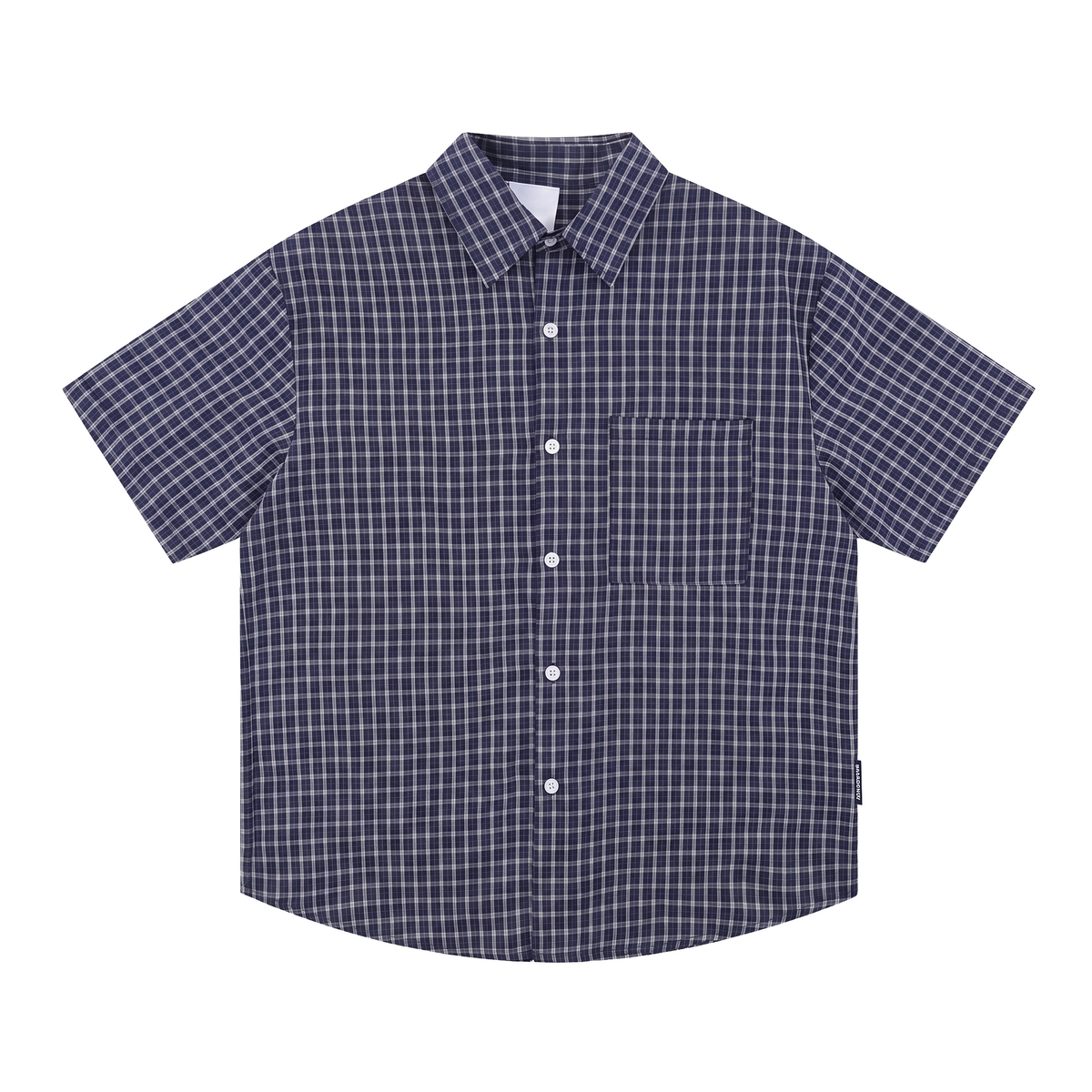 Summer Plaid Button Up Blue