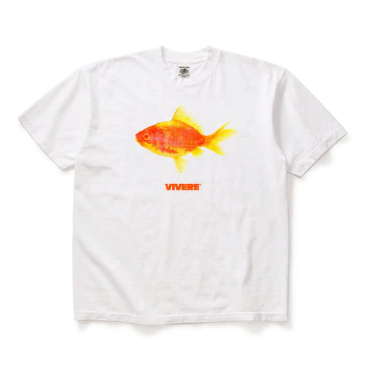Gold Fish T-Shirt White - VIVERE -