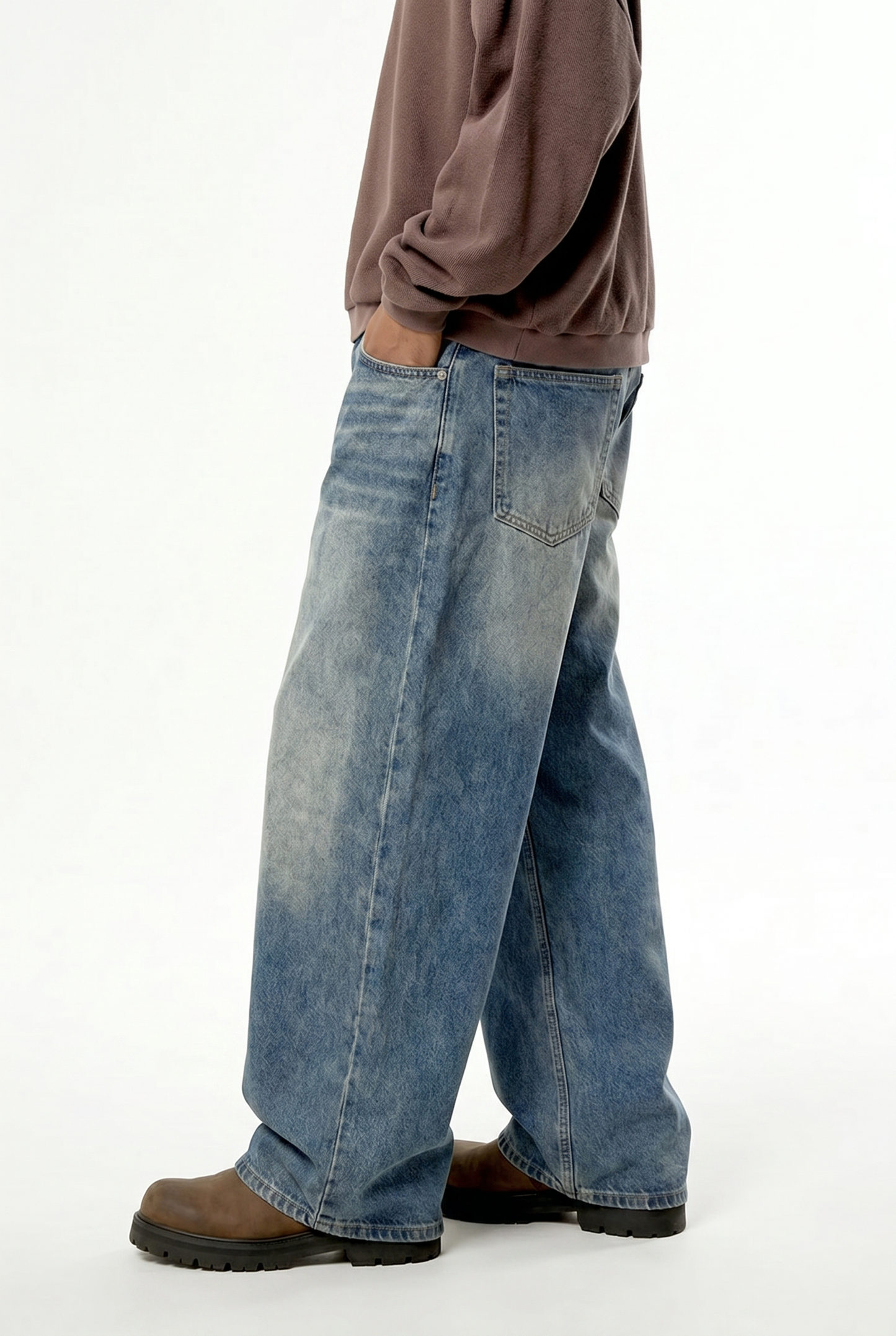 Ultra Baggy Sun Faded Denim