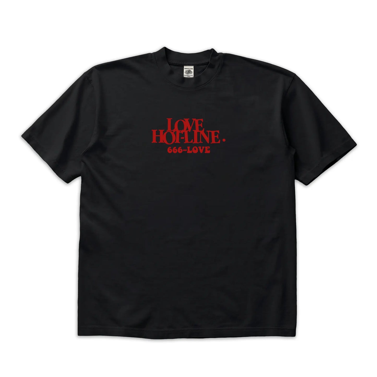Love Hot-line T-Shirt Black mento.vivere