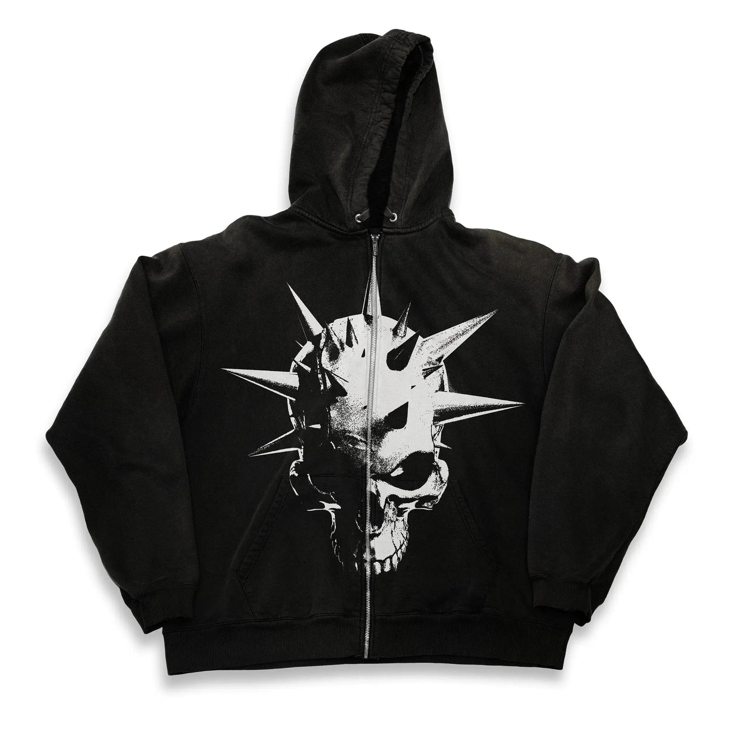 Pin-Head Zip-Up Black - VIVERE