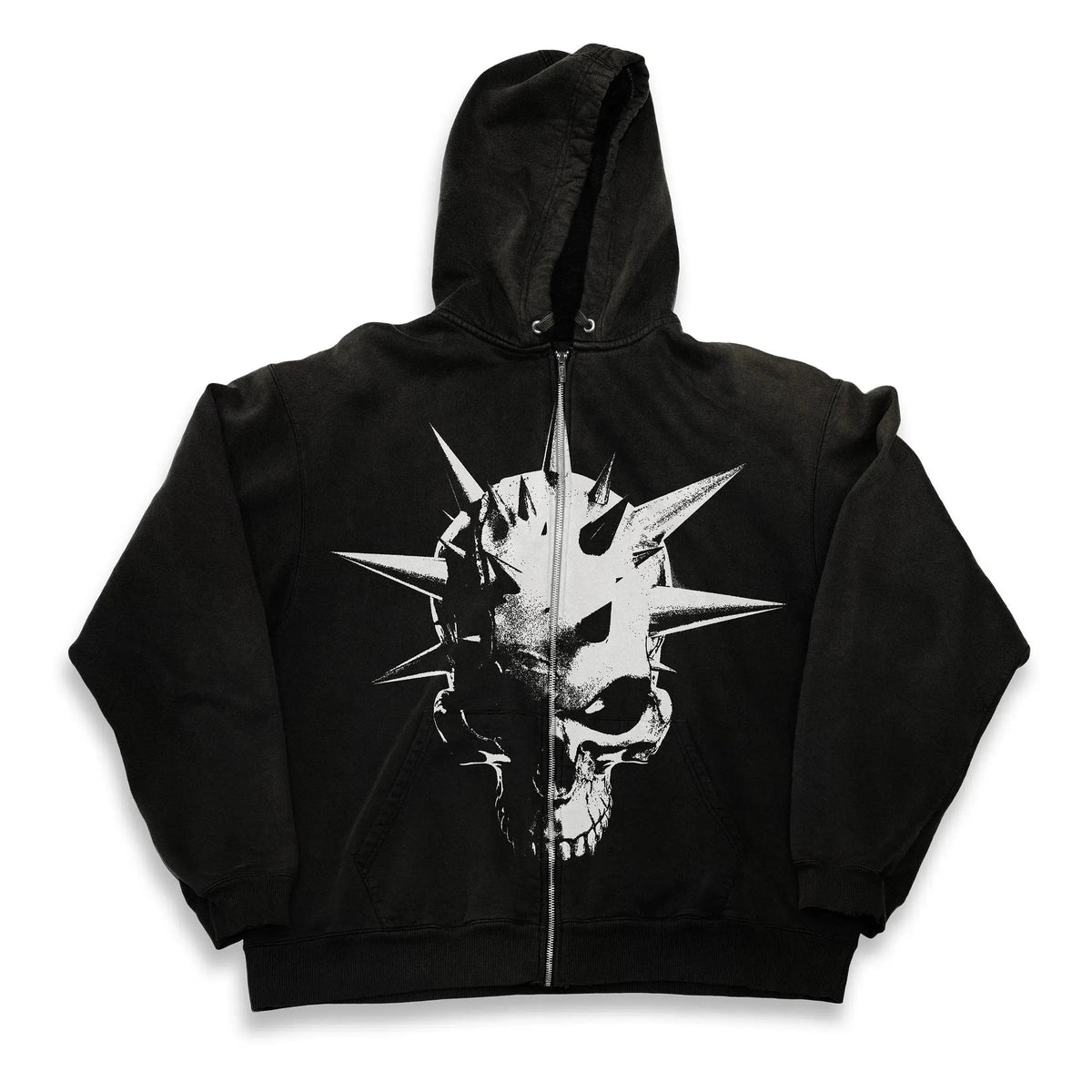 Pin-Head Zip-Up Black - VIVERE