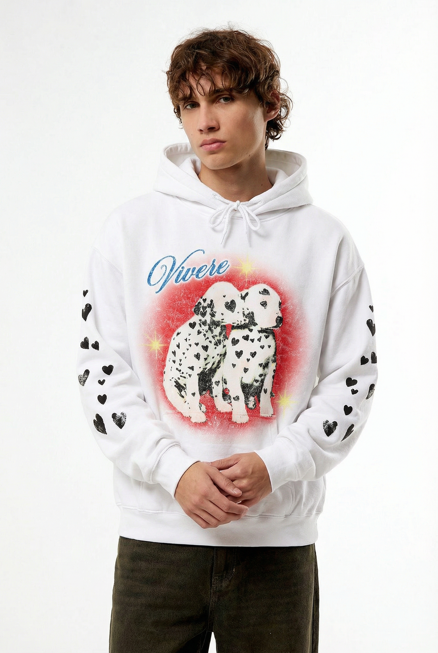 Pup Hoodie White