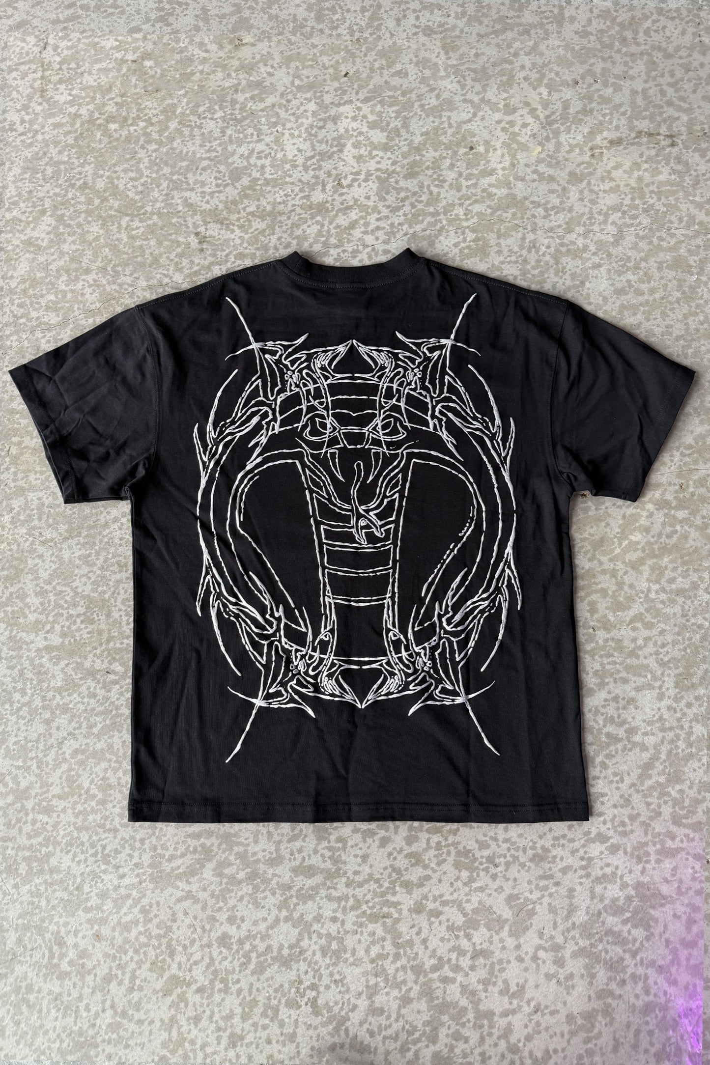 Cyberbyte Tee Chrome Print Black