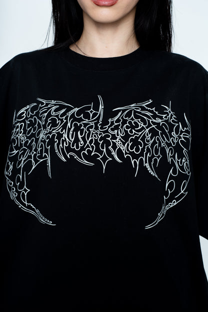 Cyberbyte Tee Chrome Print Black