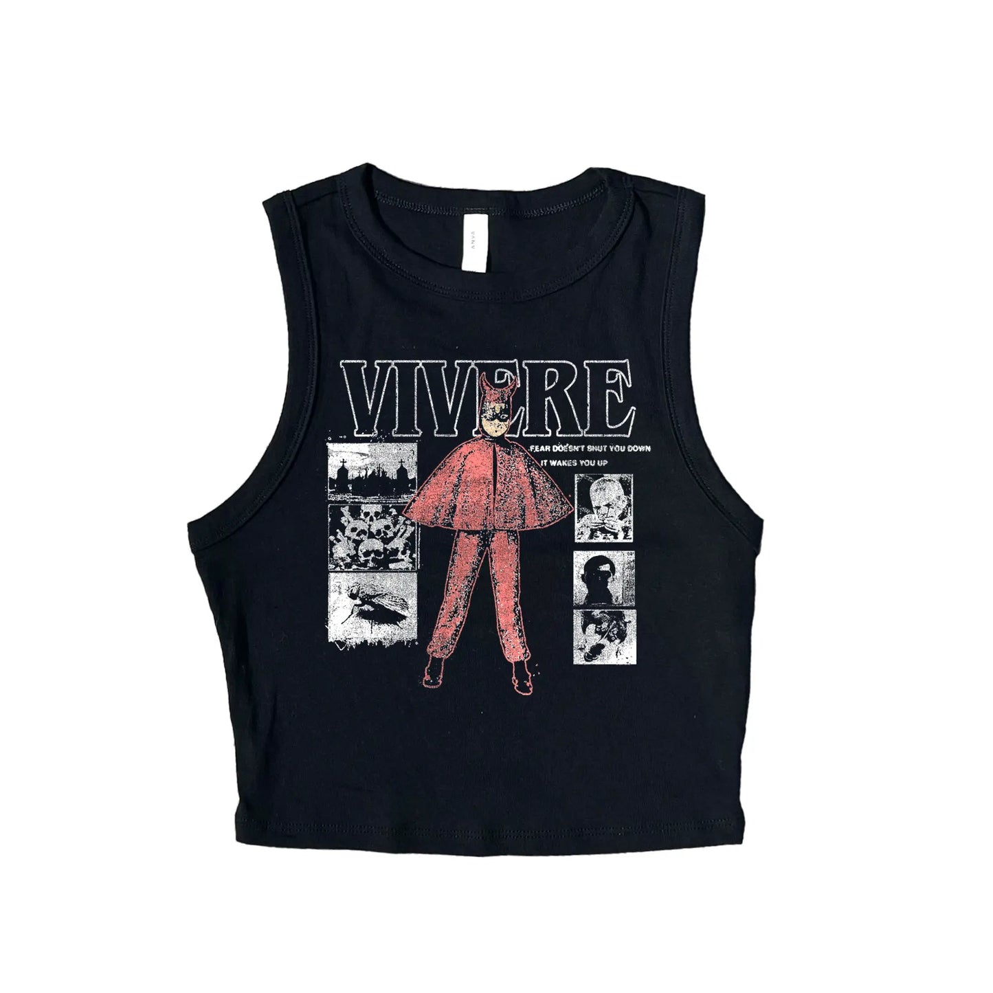 Crime Stoppers Womens Ribbed Tank Top - VIVERE