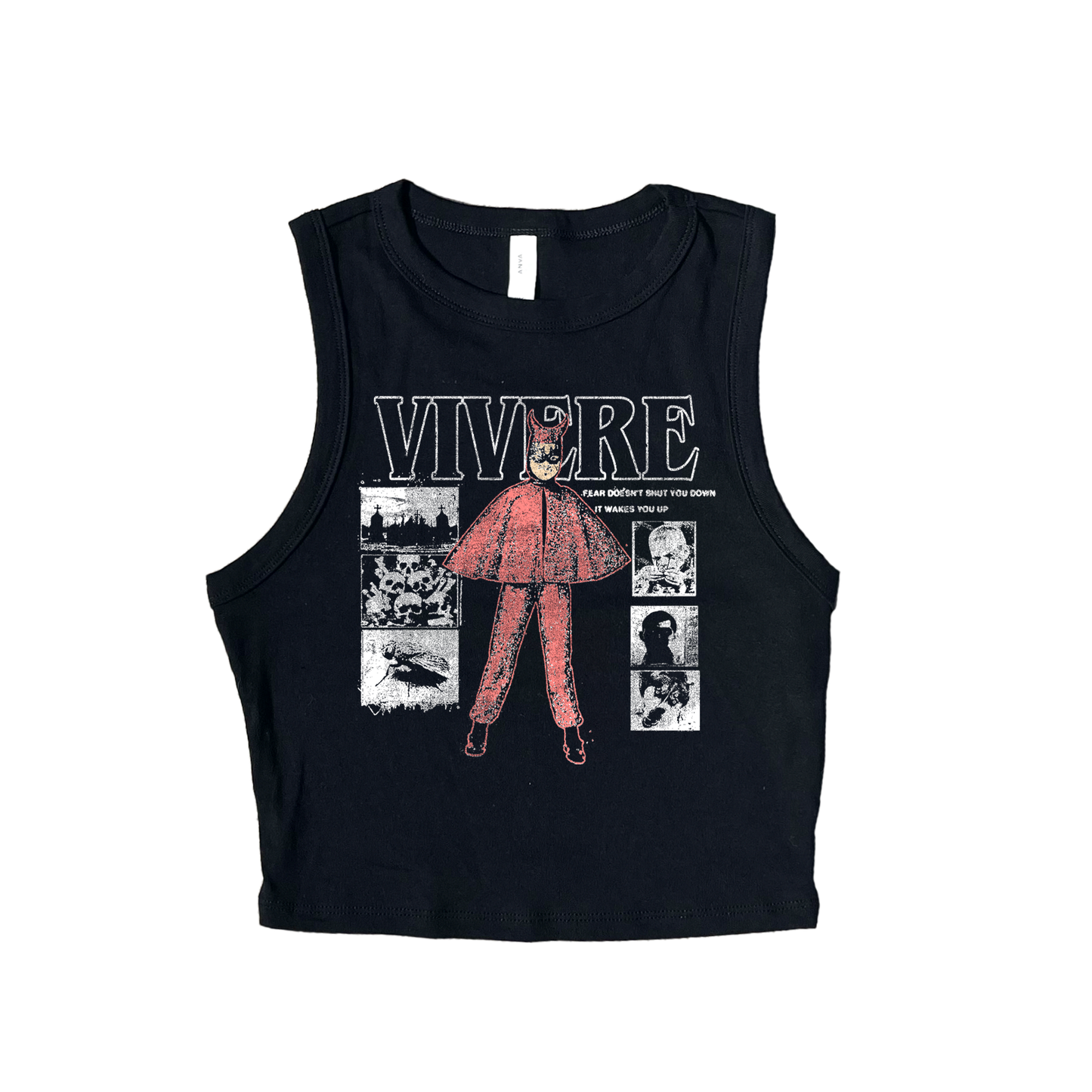 Crime Stoppers Womens Ribbed Tank Top - VIVERE