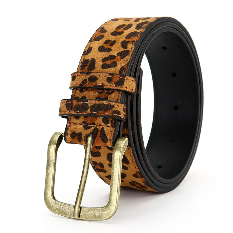 Leopard Print Dress Belt