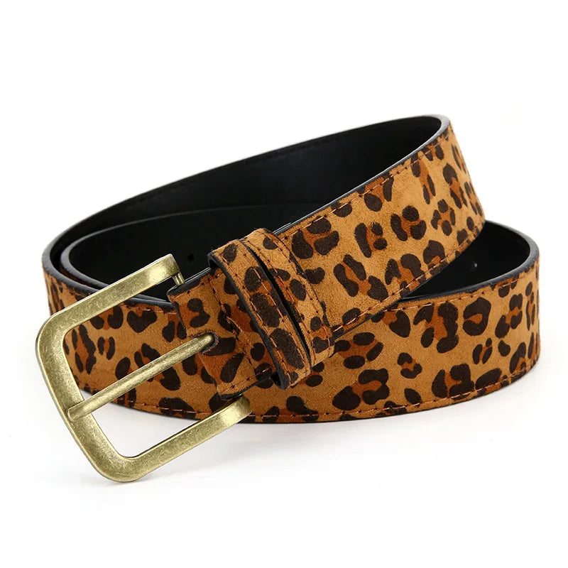 Leopard Print Dress Belt