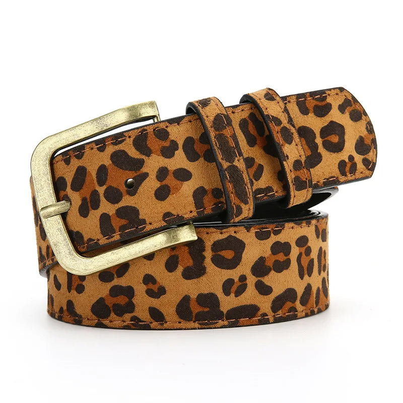 Leopard Print Dress Belt