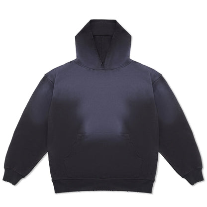 Sun Faded Vintage Black Hoodie