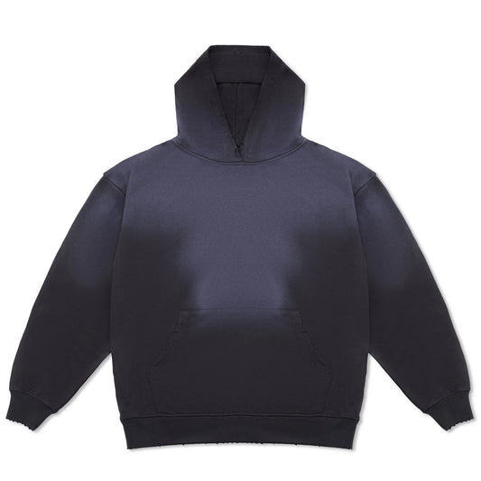 Sun Faded Vintage Black Hoodie