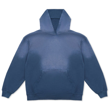 Sun Faded Vintage Blue Hoodie
