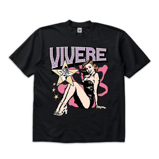 Show Girl T-Shirt Black - VIVERE