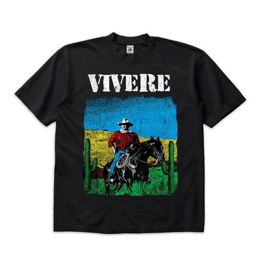 Western T-Shirt Black mento.vivere
