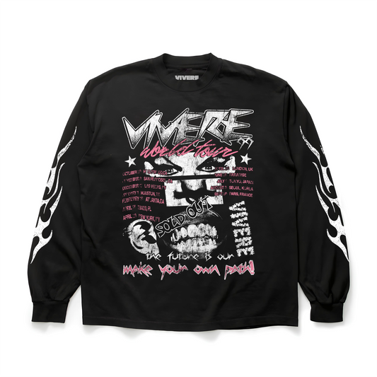 World-Tour Long Sleeve T-Shirt - VIVERE