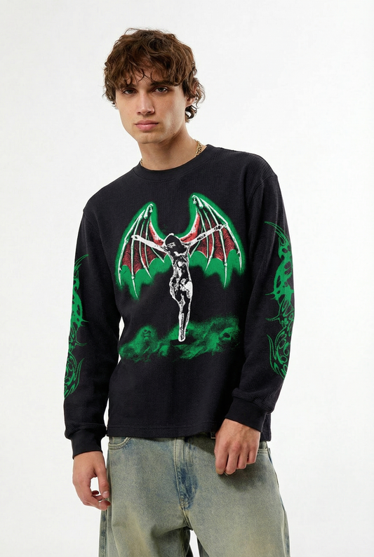 Savior Long Sleeve T-Shirt Black