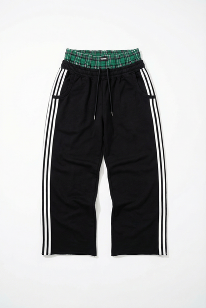 Double Waisted Boxer Baggy Sweatpants