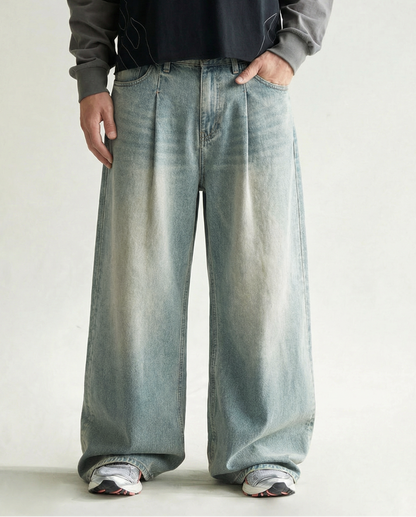 Light Wash Baggy Denim