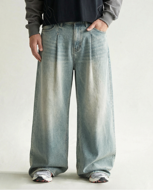 Light Wash Baggy Denim