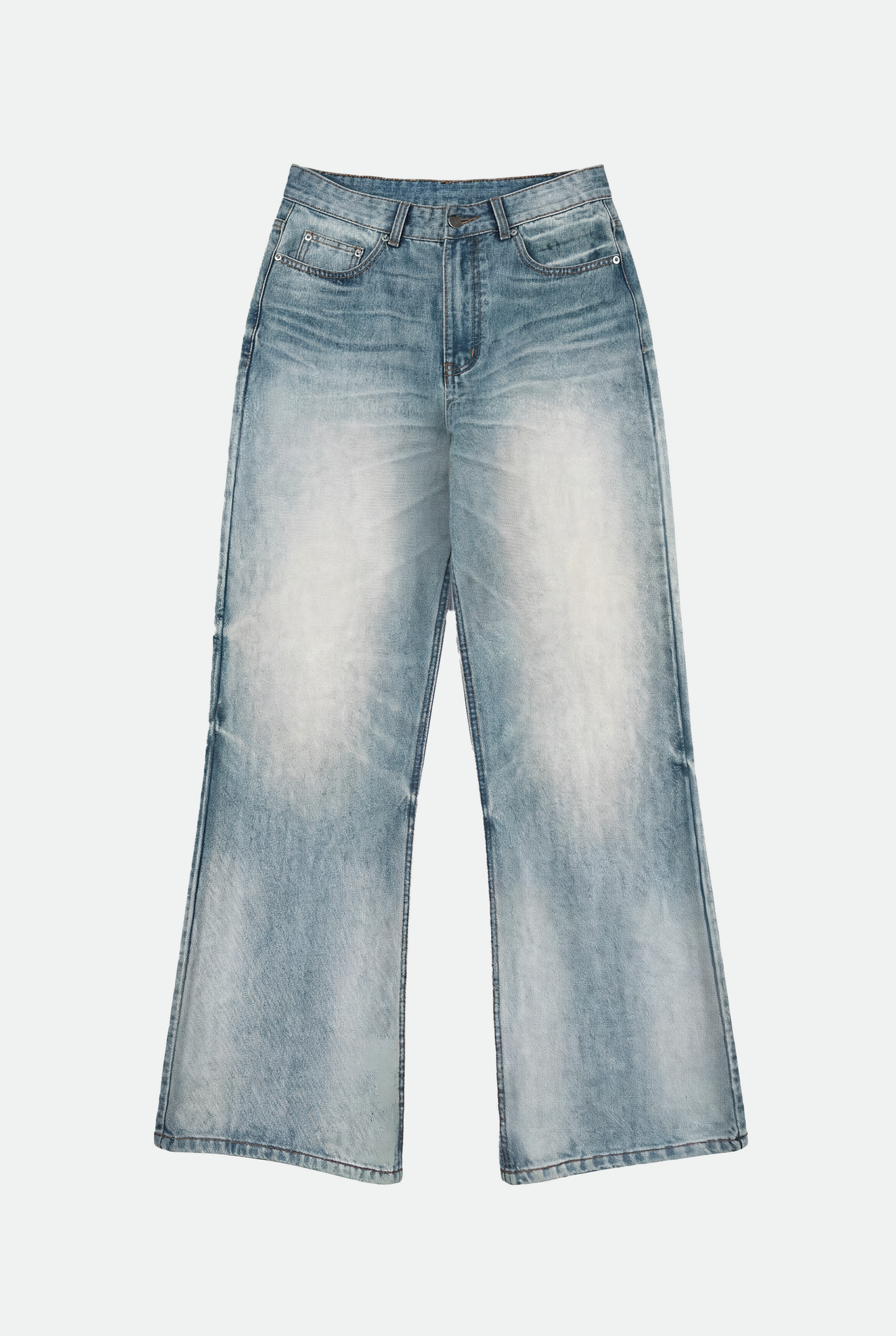 Light Wash Baggy Bootcut Denim