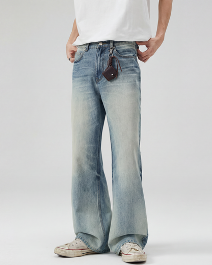 Light Wash Baggy Bootcut Denim