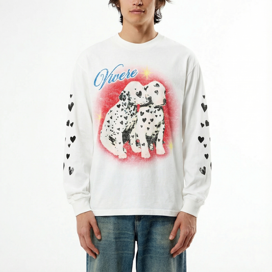 Pup Longsleeve T-Shirt White