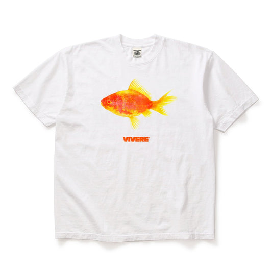 Gold Fish T-Shirt White - VIVERE -