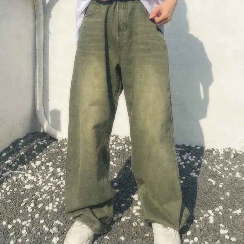 Green Sun Bleached Denim - VIVERE -