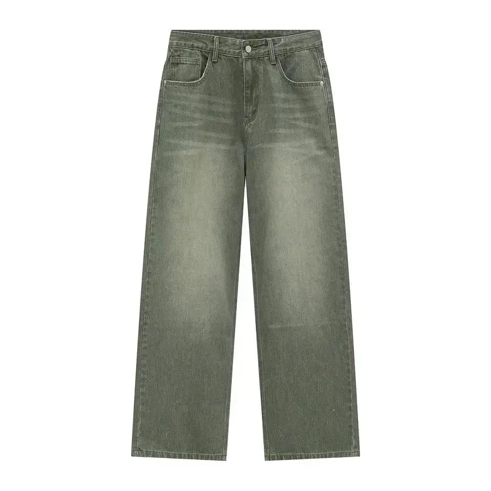 Green Sun Bleached Denim - VIVERE -