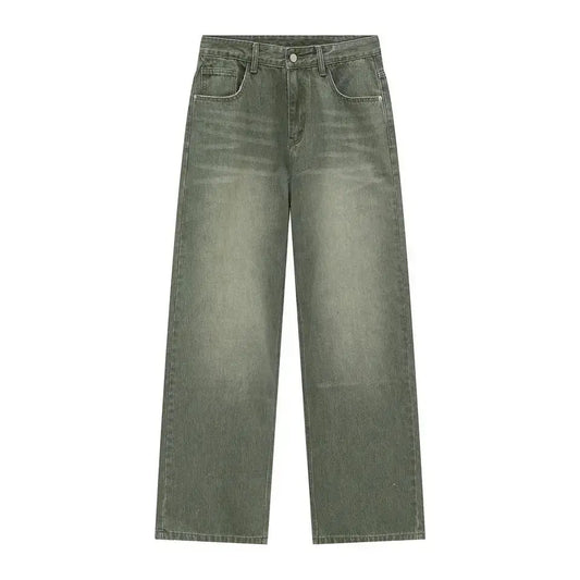 Green Sun Bleached Denim - VIVERE -