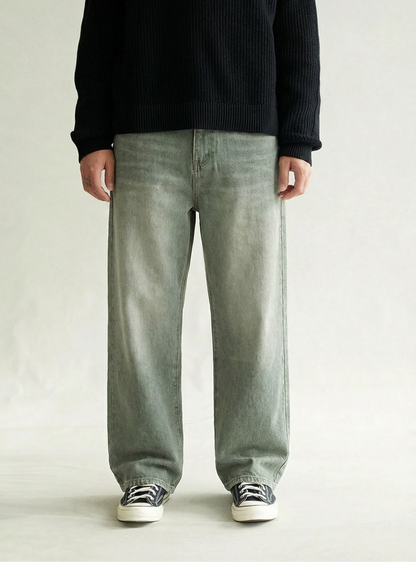 Green Sun Bleached Denim