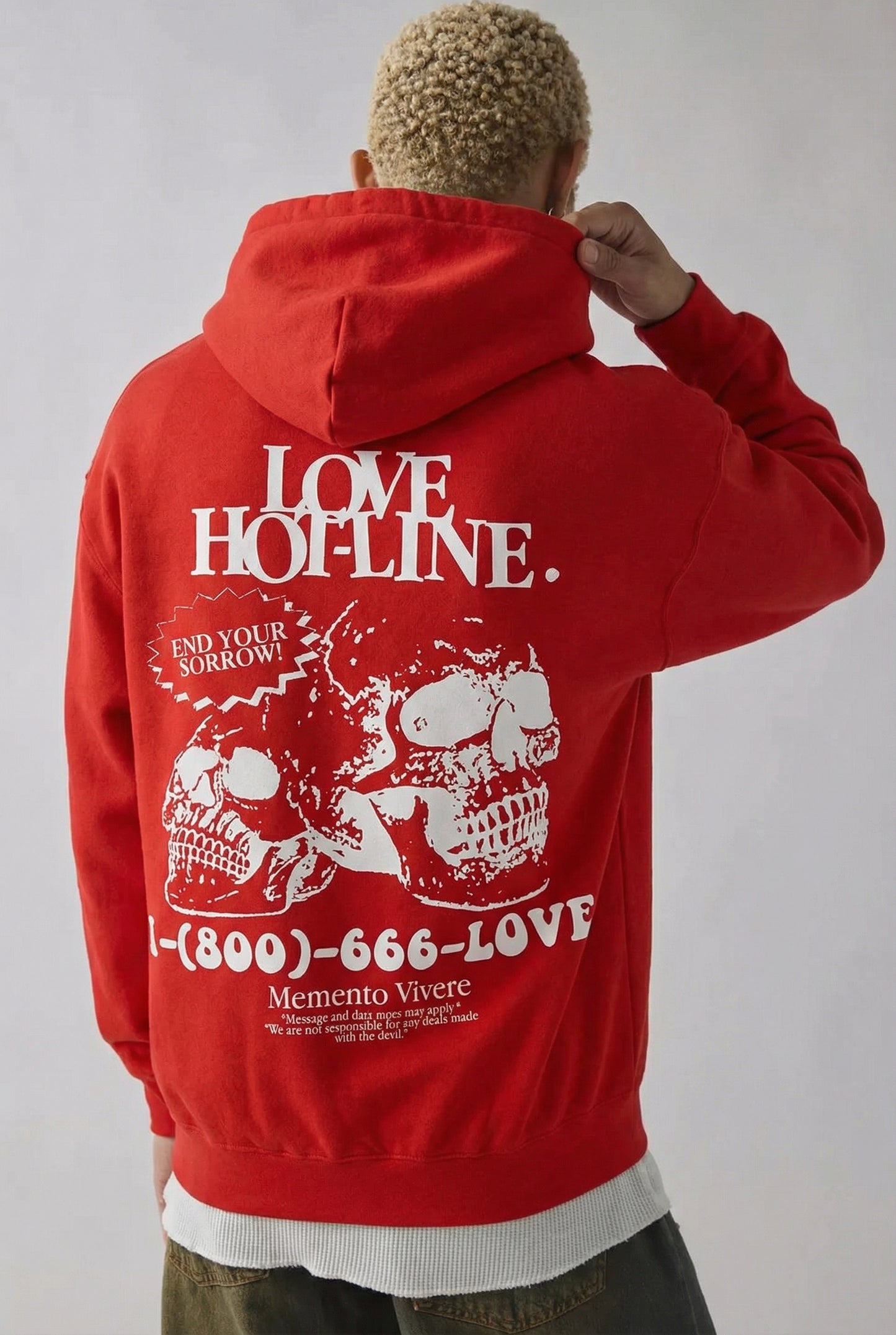 Love Hot-Line Hoodie Red