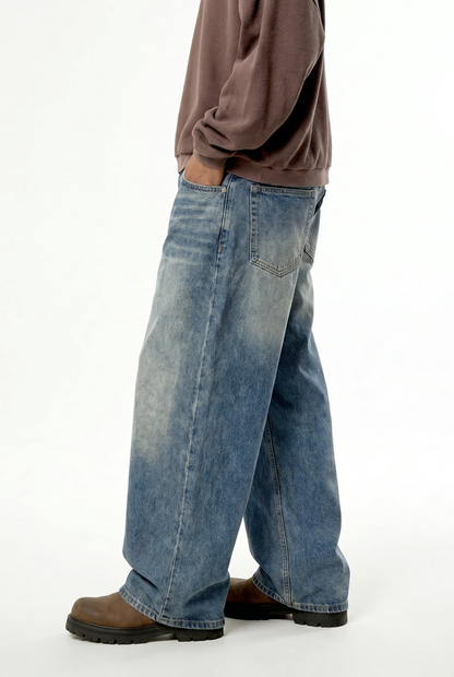 Ultra Baggy Sun Faded Denim