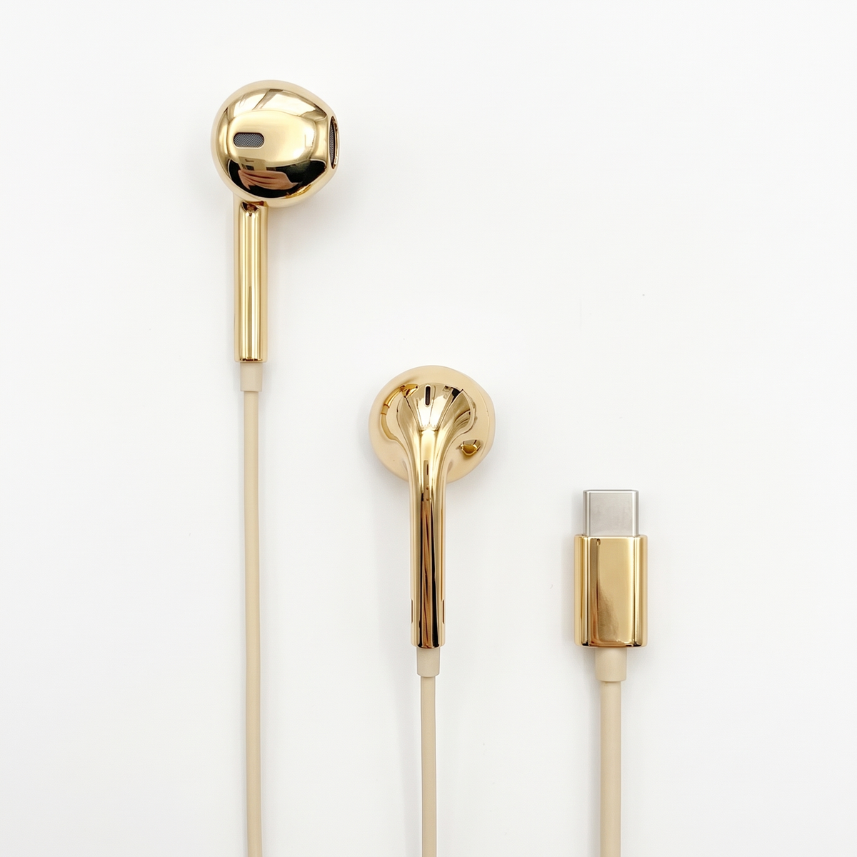 Chrome Finished Wired Earbuds