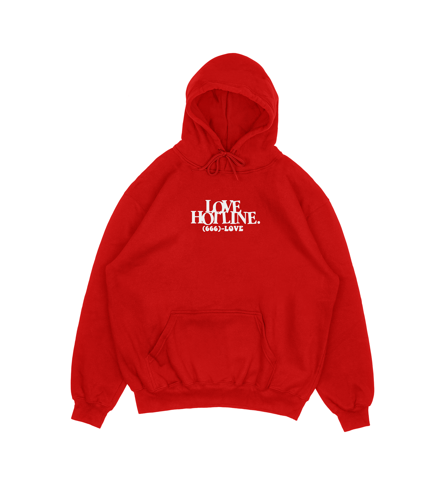 Love Hot-Line Hoodie Red