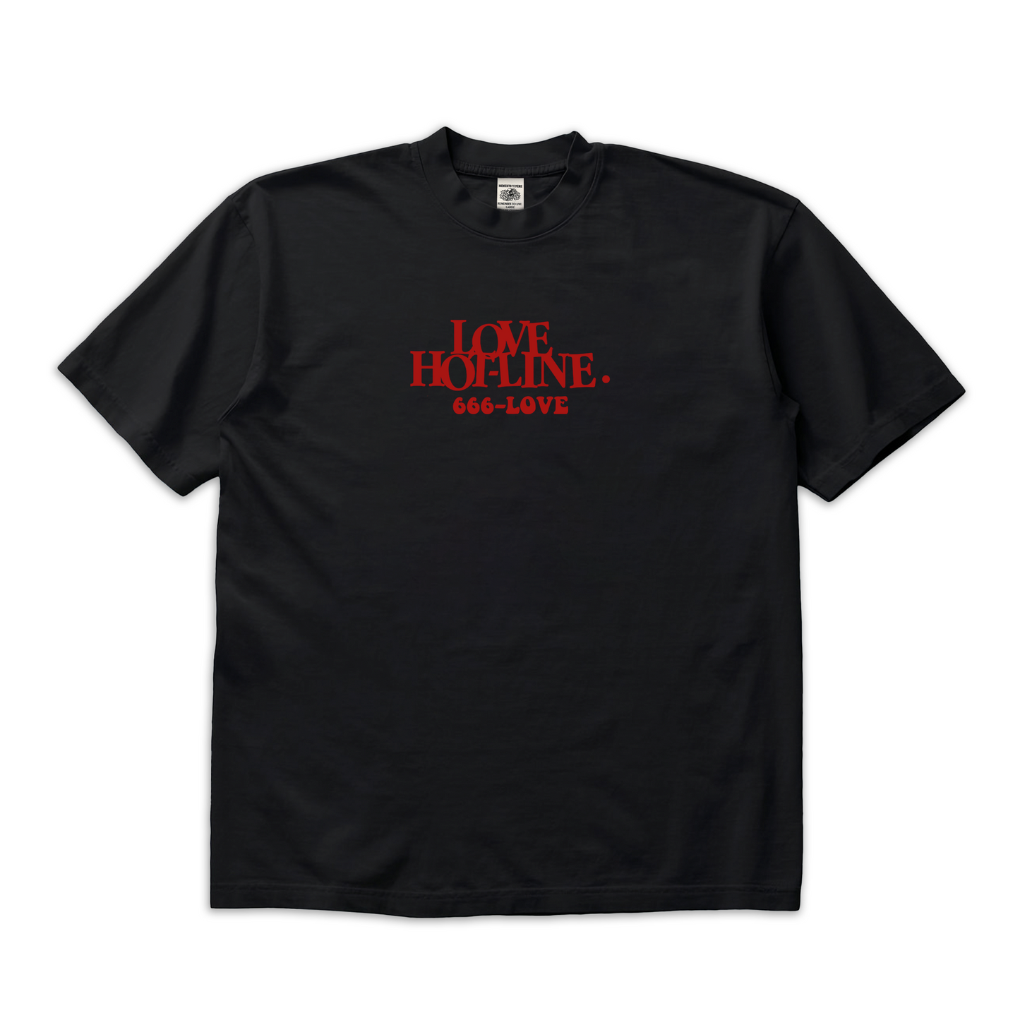 Love Hot-line T-Shirt Black
